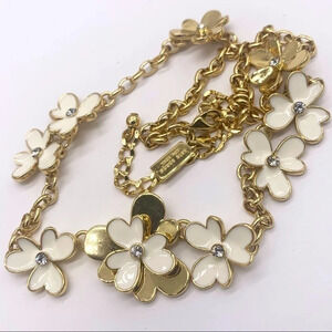 Kate Spade Pansy Blossom Gold Necklace